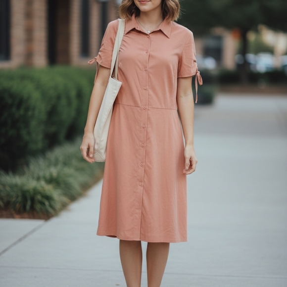 Theory Peach Dress - Picture 12 of 13
